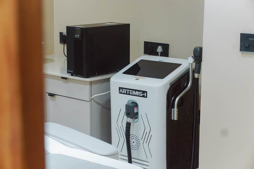 Diode laser hair reduction system at The Happy Skin Tales, Gurugram
